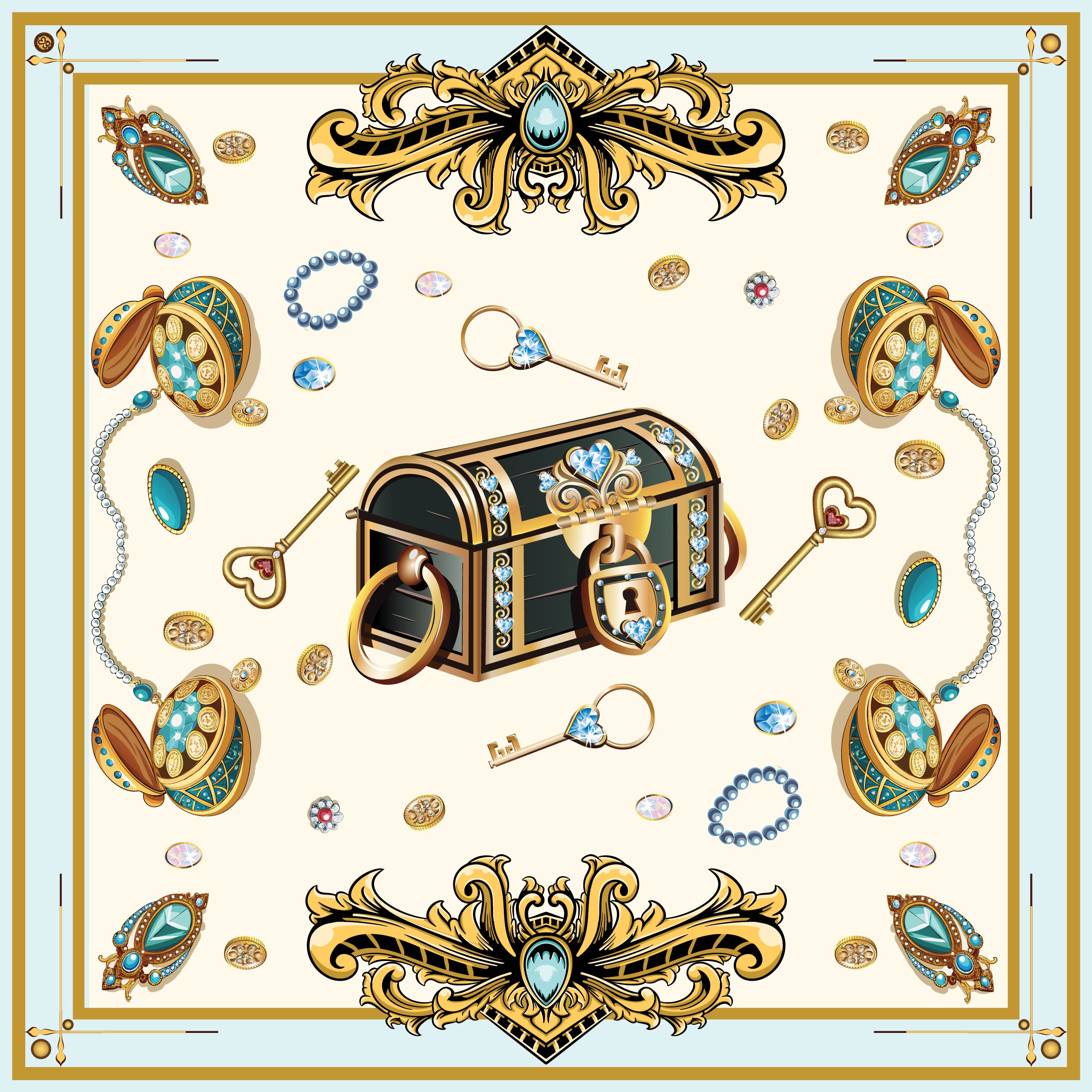 light blue kreme jevelery